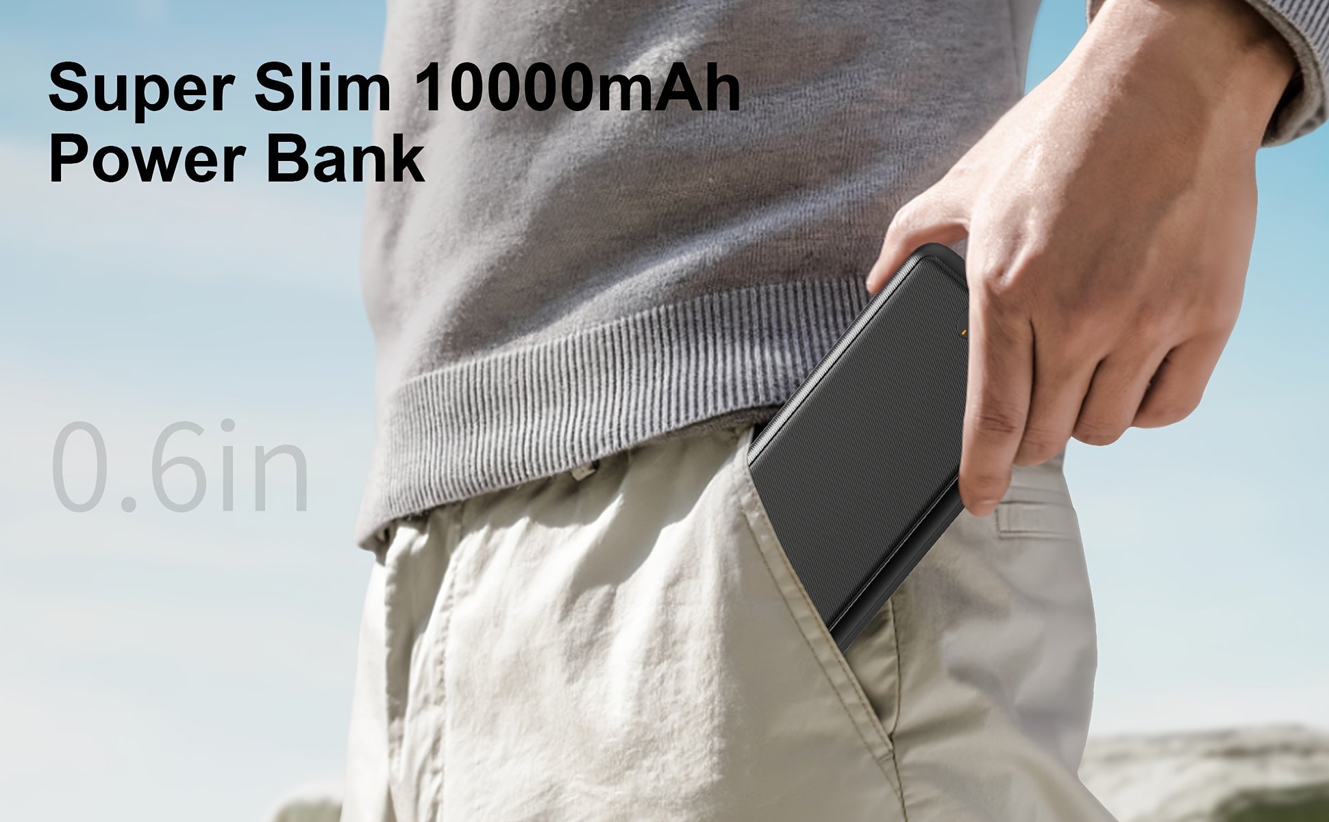 Batterie Portable 10 000 mAh 5V/2A – Power Bank Universelle pour Gilets Chauffants USB & Smartphones | Non Compatible 7,4V - L’ÂME URBAINE LIFESTYLE