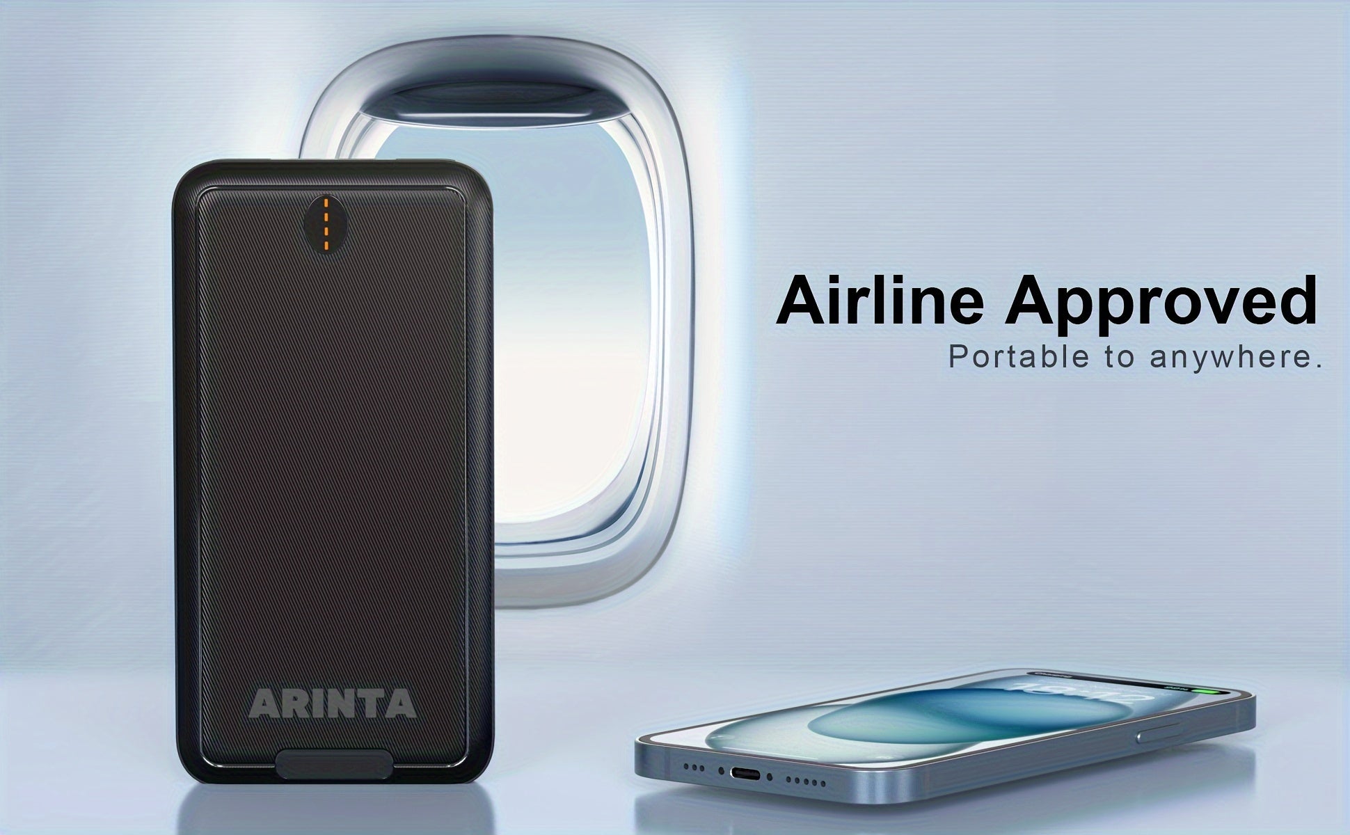 Batterie Portable 10 000 mAh 5V/2A – Power Bank Universelle pour Gilets Chauffants USB & Smartphones | Non Compatible 7,4V - L’ÂME URBAINE LIFESTYLE