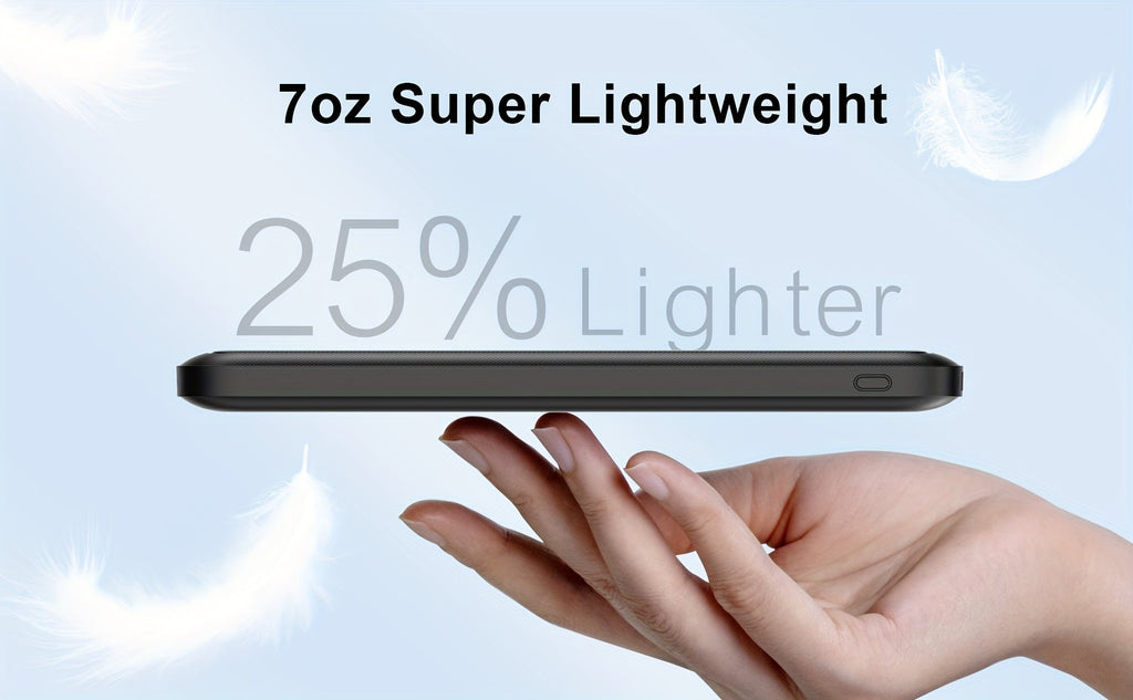 Batterie Portable 10 000 mAh 5V/2A – Power Bank Universelle pour Gilets Chauffants USB & Smartphones | Non Compatible 7,4V - L’ÂME URBAINE LIFESTYLE