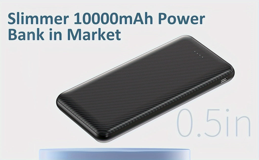 Batterie Portable 10 000 mAh USB - C – Power Bank Haute Performance pour Gilets & Vestes Chauffants | 5V/3A - L’ÂME URBAINE LIFESTYLE