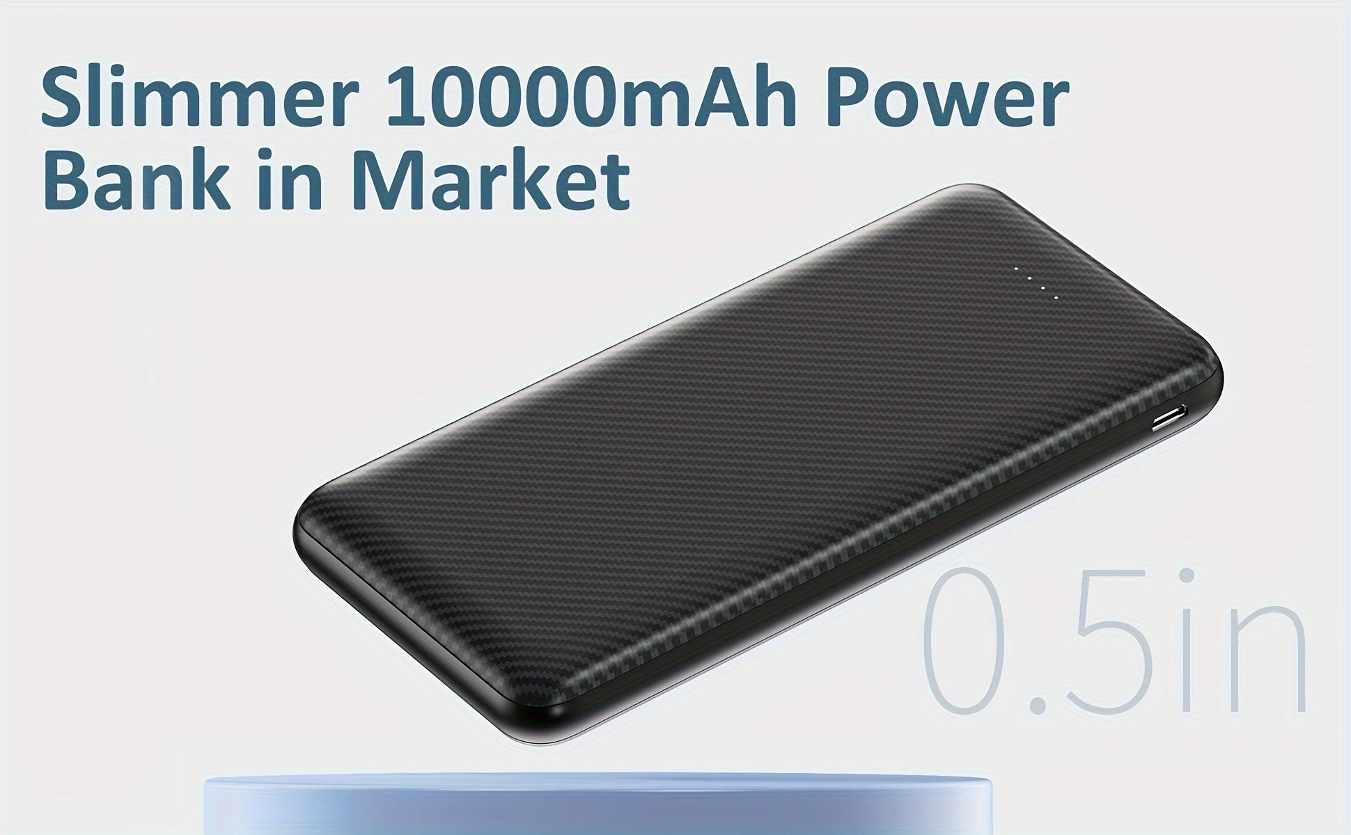 Batterie Portable 10 000 mAh USB - C – Power Bank Haute Performance pour Gilets & Vestes Chauffants | 5V/3A - L’ÂME URBAINE LIFESTYLE