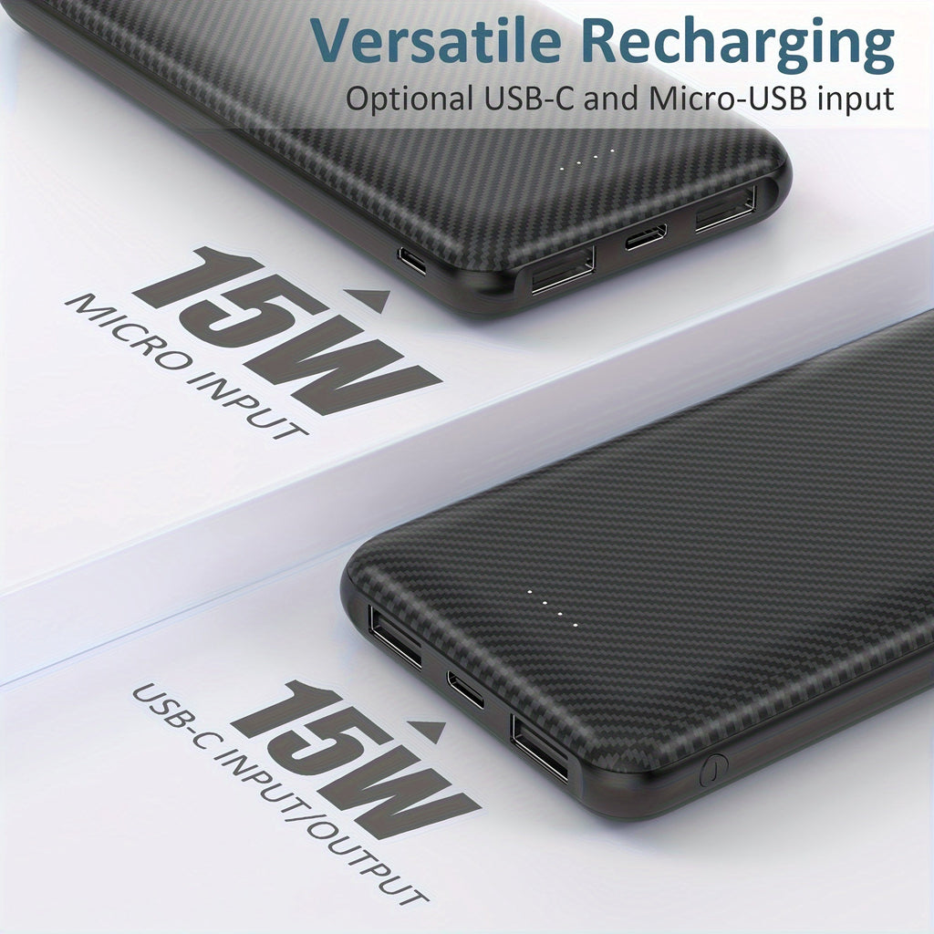 Batterie Portable 10 000 mAh USB - C – Power Bank Haute Performance pour Gilets & Vestes Chauffants | 5V/3A - L’ÂME URBAINE LIFESTYLE