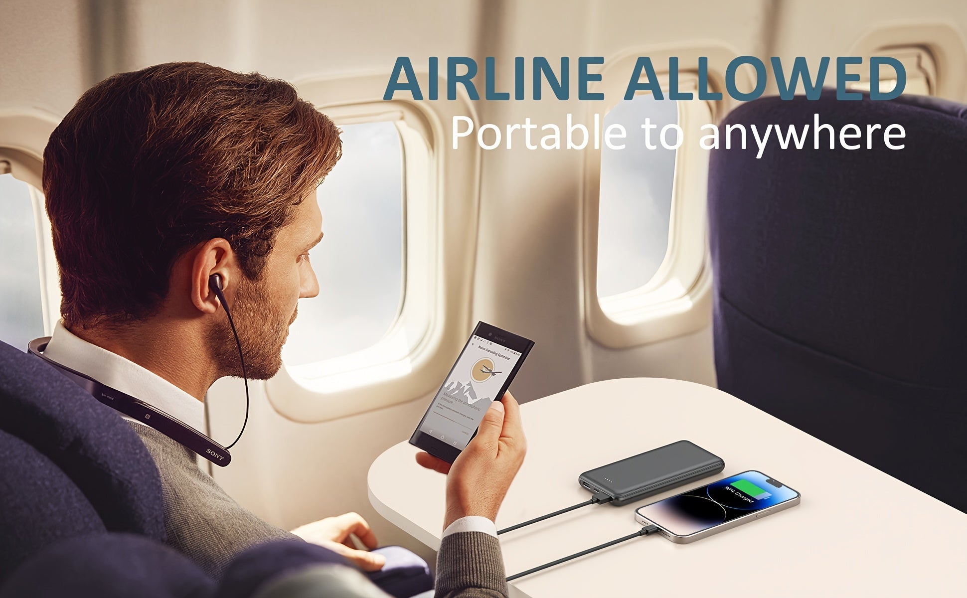 Batterie Portable 10 000 mAh USB - C – Power Bank Haute Performance pour Gilets & Vestes Chauffants | 5V/3A - L’ÂME URBAINE LIFESTYLE