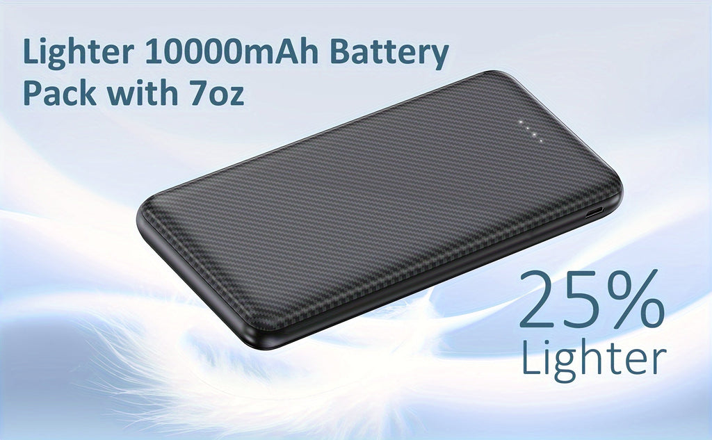 Batterie Portable 10 000 mAh USB - C – Power Bank Haute Performance pour Gilets & Vestes Chauffants | 5V/3A - L’ÂME URBAINE LIFESTYLE