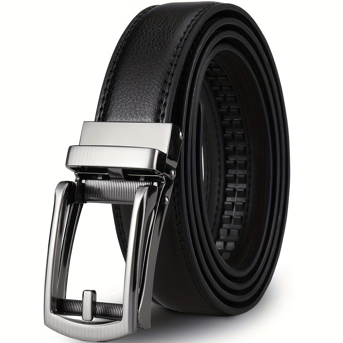 Ceinture Homme en Cuir Véritable à Boucle Automatique – Style Business & Streetwear Premium | DANWEITESI - L’ÂME URBAINE LIFESTYLE