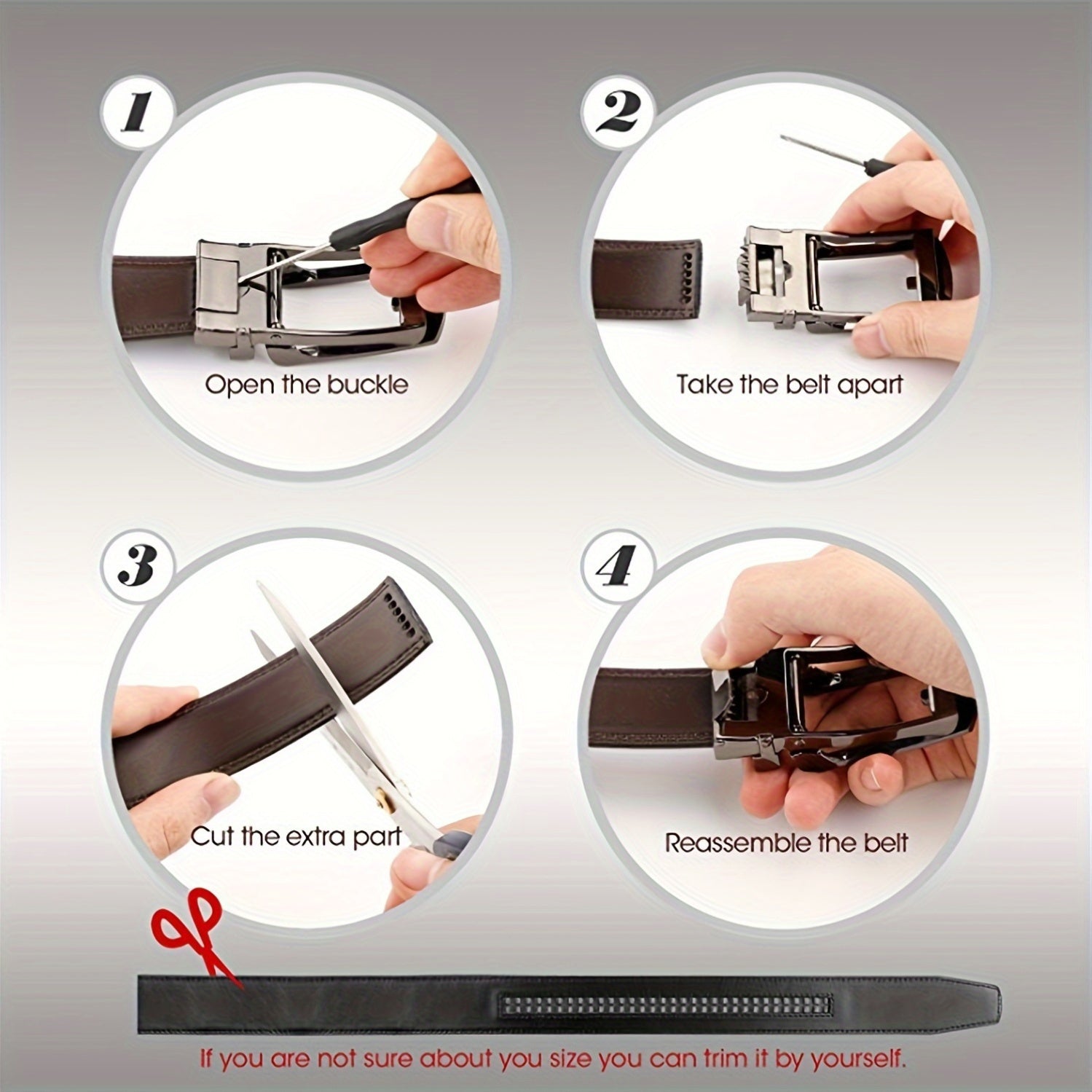 Ceinture Homme en Cuir Véritable à Boucle Automatique – Style Business & Streetwear Premium | DANWEITESI - L’ÂME URBAINE LIFESTYLE