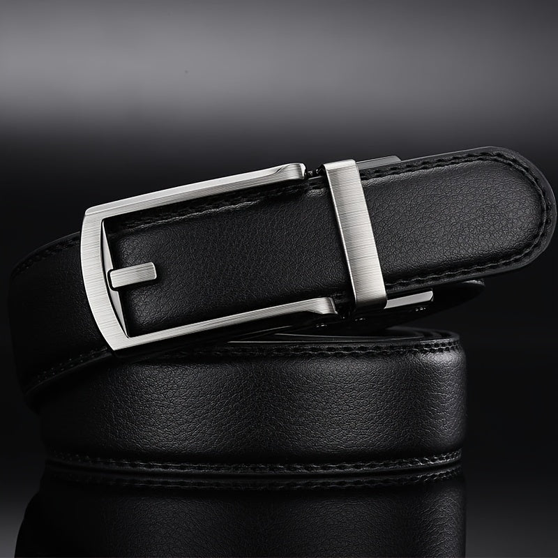 Ceinture Homme en Cuir Véritable à Boucle Automatique – Style Business & Streetwear Premium | DANWEITESI - L’ÂME URBAINE LIFESTYLE