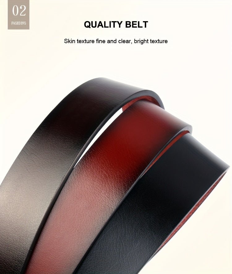 Ceinture Homme Rétro en Cuir PU – Boucle Ardillon Classique | Accessoire Tendance pour Jeans & Pantalons Habillés - L’ÂME URBAINE LIFESTYLE