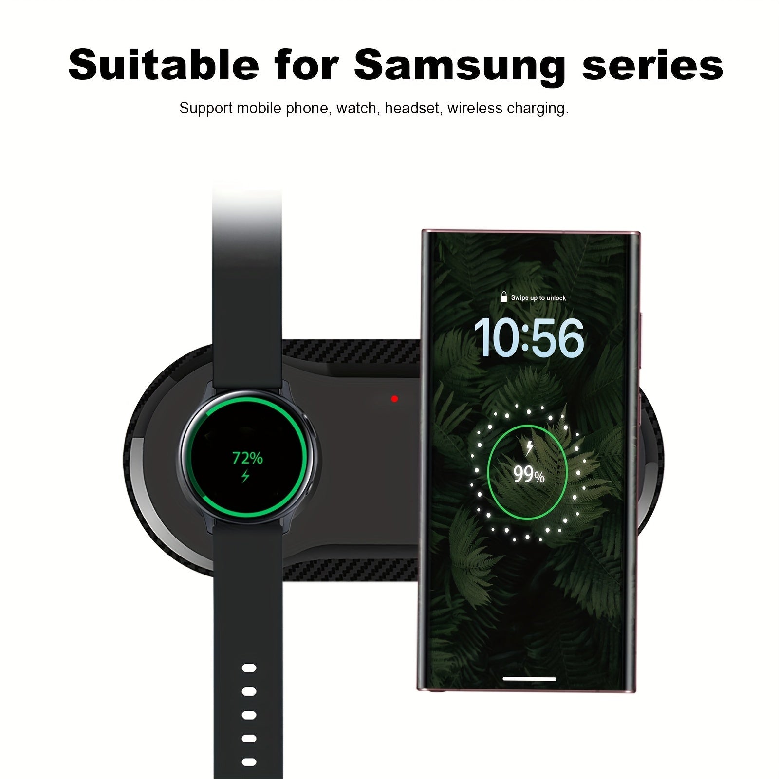 Chargeur Sans Fil Rapide 2 - en - 1 Samsung – Station Double pour Galaxy Watch, Galaxy S23/S22/S21, Buds, Z Flip & Z Fold - L’ÂME URBAINE LIFESTYLE