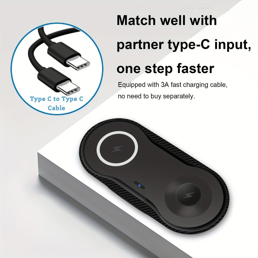 Chargeur Sans Fil Rapide 2 - en - 1 Samsung – Station Double pour Galaxy Watch, Galaxy S23/S22/S21, Buds, Z Flip & Z Fold - L’ÂME URBAINE LIFESTYLE