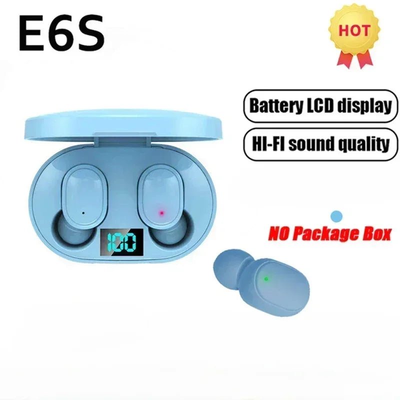 E6S Wireless Bluetooth Earphones TWS Bluetooth Headset Wireless Earbuds Noise Cancelling Earphones with Microphone Headphones - L’ÂME URBAINE LIFESTYLE