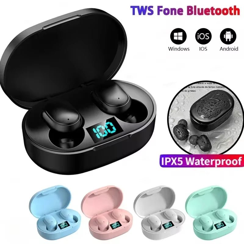 E6S Wireless Bluetooth Earphones TWS Bluetooth Headset Wireless Earbuds Noise Cancelling Earphones with Microphone Headphones - L’ÂME URBAINE LIFESTYLE