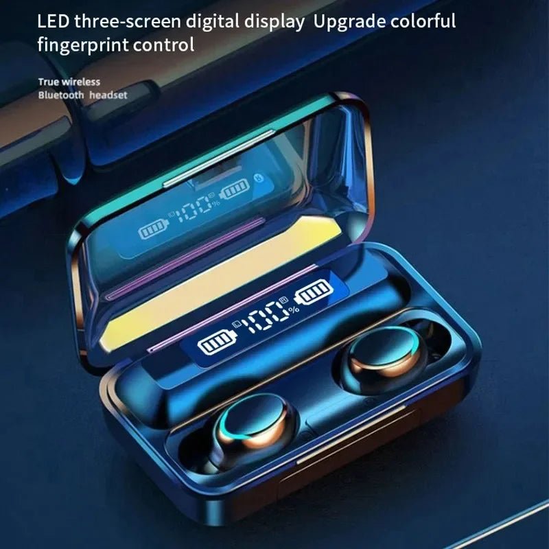 Écouteurs Bluetooth F9 TWS sans fil avec écran LED – Son stéréo, réduction de bruit et résistants à l’eau - L’ÂME URBAINE LIFESTYLE