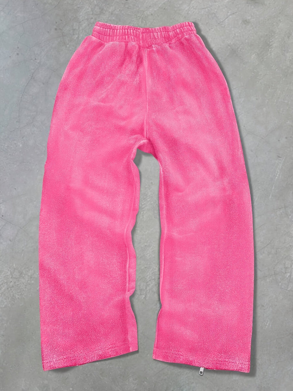 Jogger Streetwear Vintage Unisexe Rose – Taille Haute, Coupe Loose & Zip Intégral | Design Graffiti Harajuku - L’ÂME URBAINE LIFESTYLE