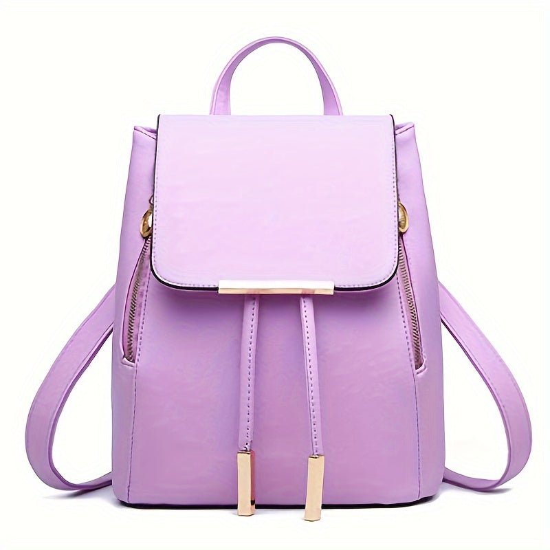 Mini Sac à Dos Femme Preppy – Sac à Rabat Tendance, Format Compact & Polyvalent pour Campus, Collège & Quotidien - L’ÂME URBAINE LIFESTYLE