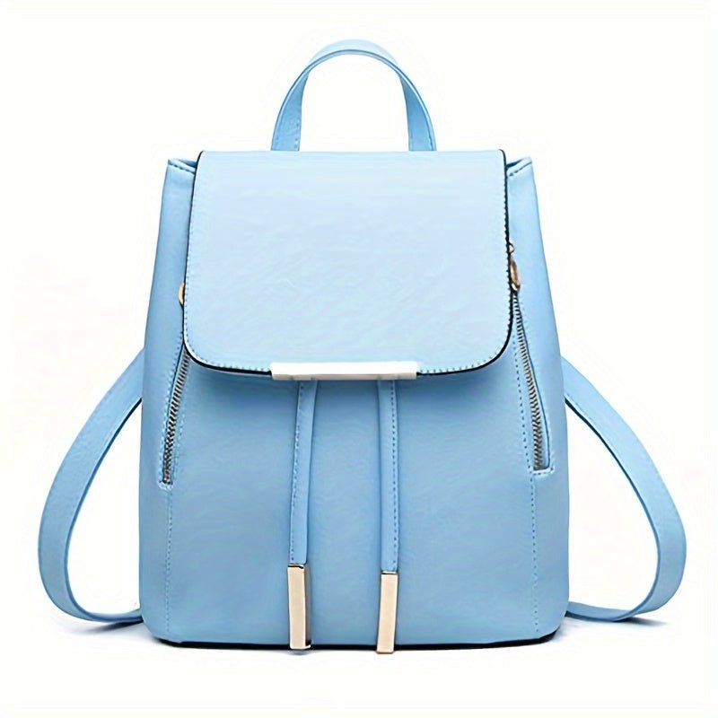 Mini Sac à Dos Femme Preppy – Sac à Rabat Tendance, Format Compact & Polyvalent pour Campus, Collège & Quotidien - L’ÂME URBAINE LIFESTYLE