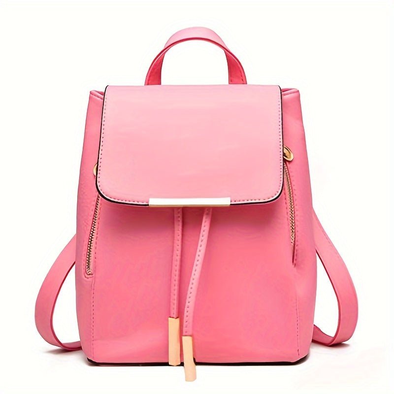 Mini Sac à Dos Femme Preppy – Sac à Rabat Tendance, Format Compact & Polyvalent pour Campus, Collège & Quotidien - L’ÂME URBAINE LIFESTYLE