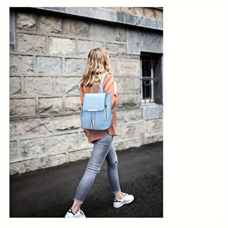 Mini Sac à Dos Femme Preppy – Sac à Rabat Tendance, Format Compact & Polyvalent pour Campus, Collège & Quotidien - L’ÂME URBAINE LIFESTYLE