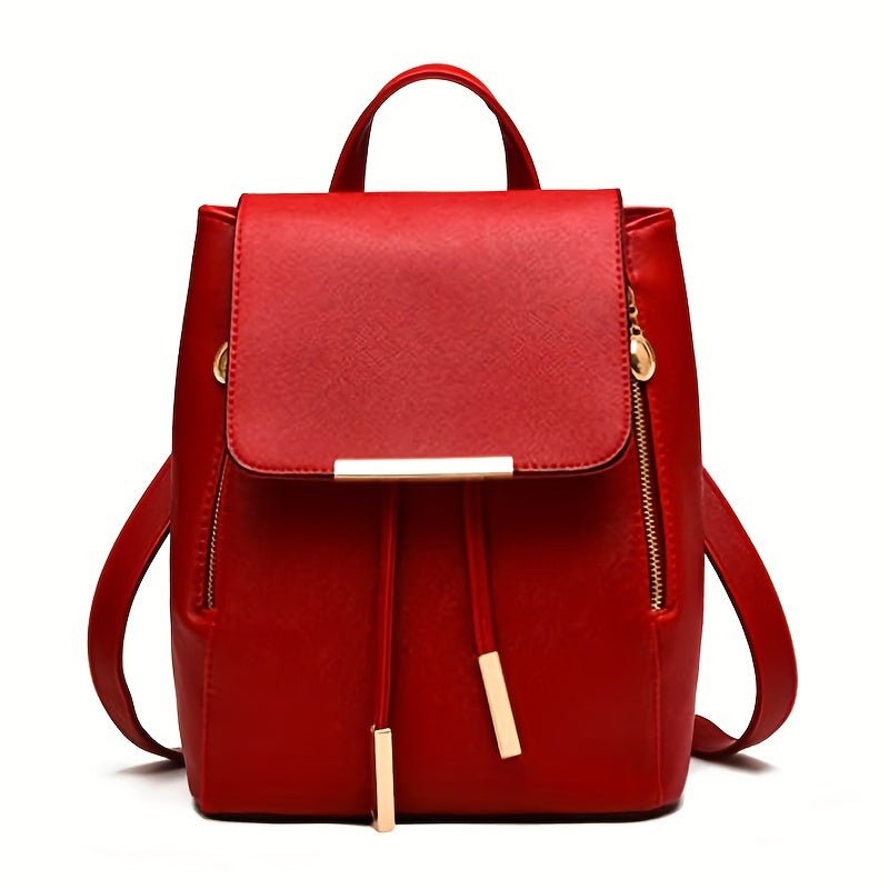 Mini Sac à Dos Femme Preppy – Sac à Rabat Tendance, Format Compact & Polyvalent pour Campus, Collège & Quotidien - L’ÂME URBAINE LIFESTYLE