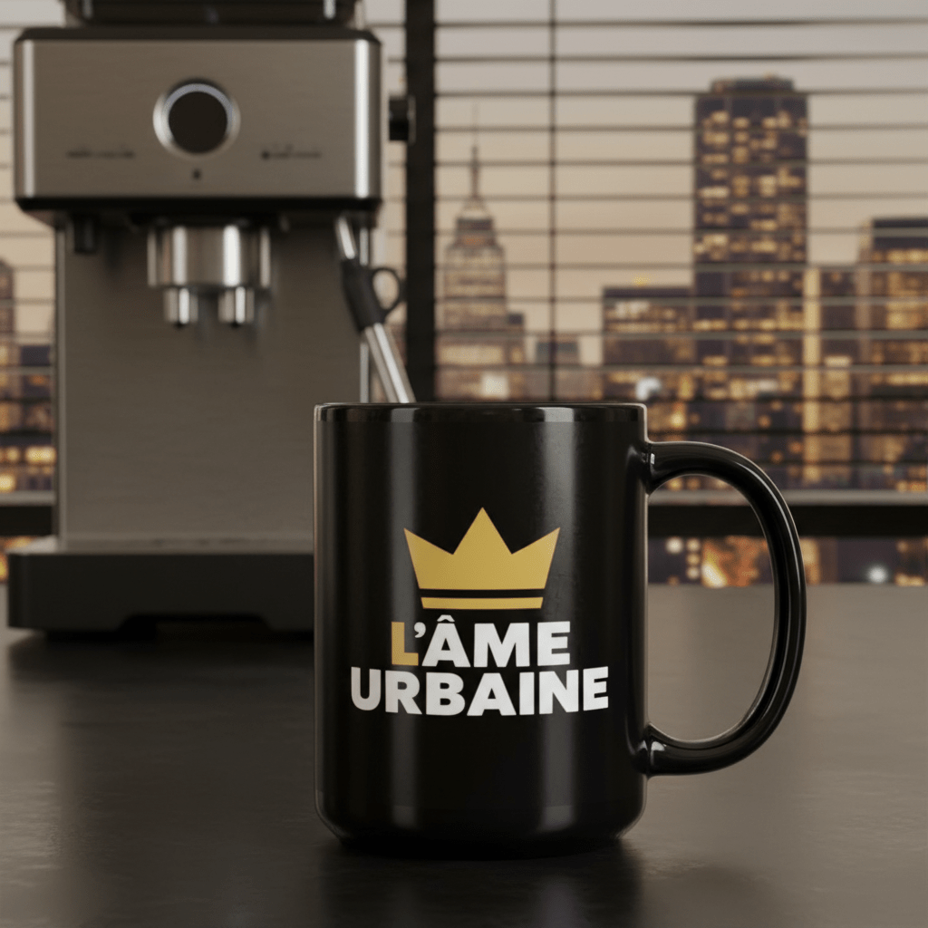 Mug brillant noir - L’ÂME URBAINE LIFESTYLE