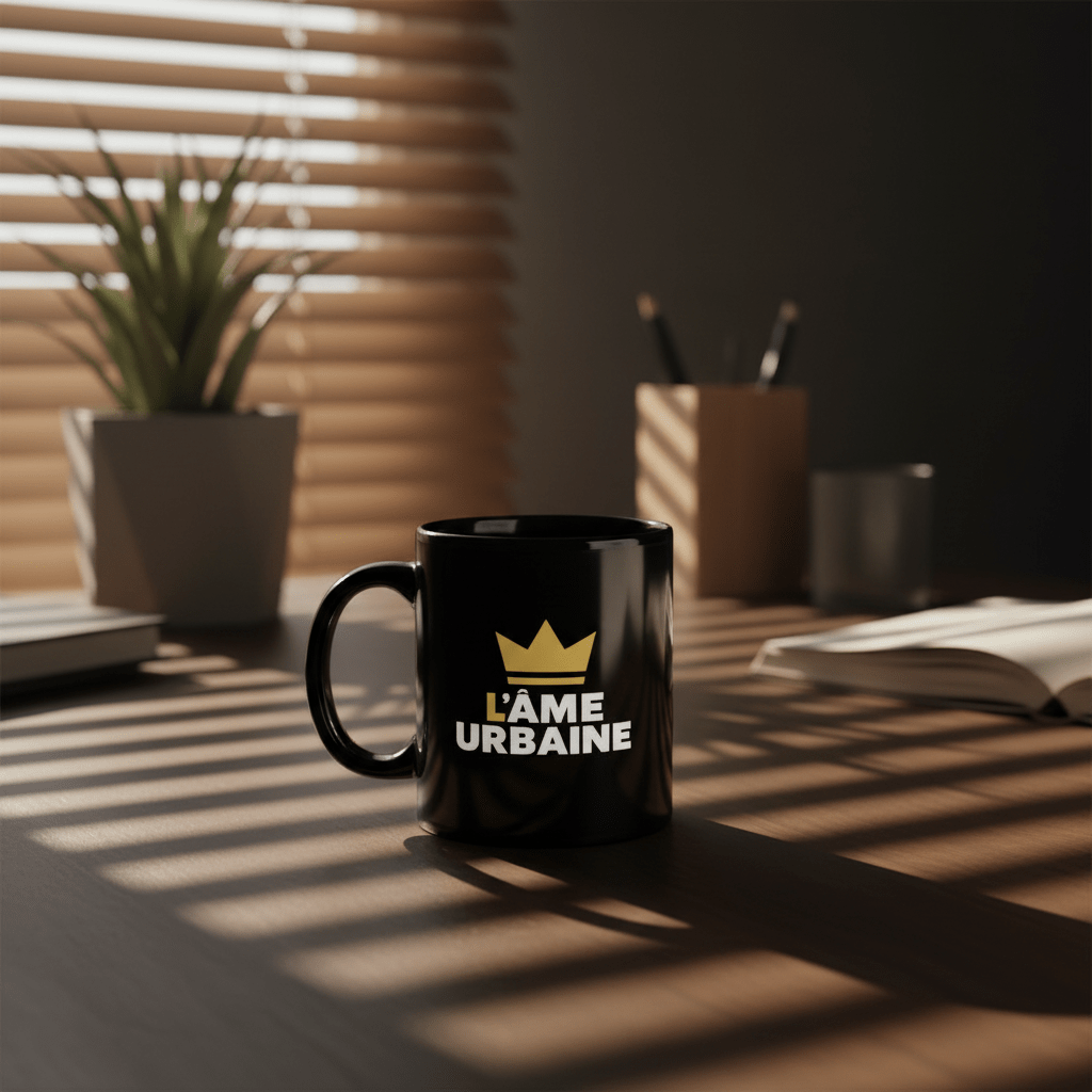 Mug brillant noir - L’ÂME URBAINE LIFESTYLE