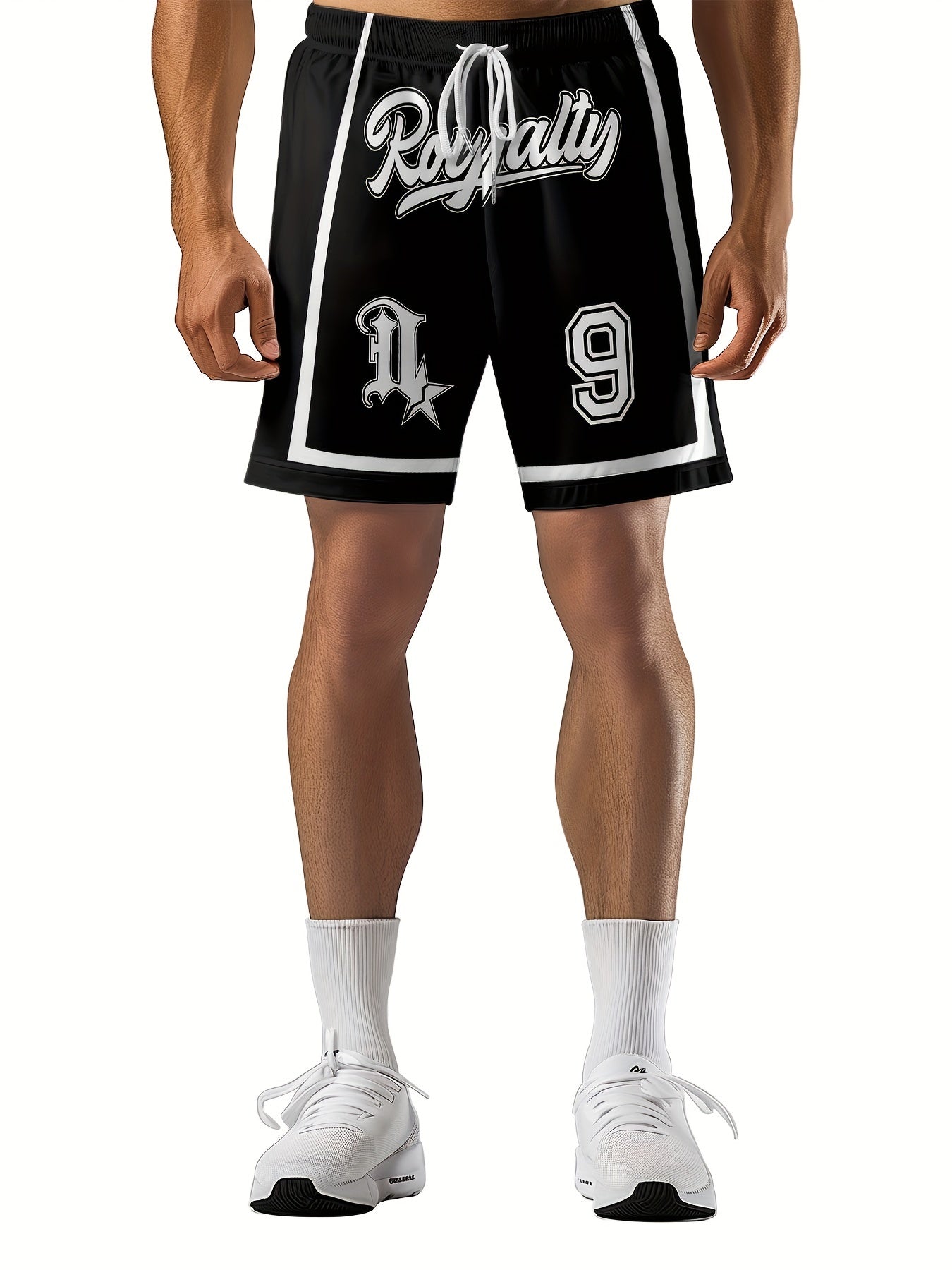 Short Homme Noir à Séchage Rapide – Polyester Respirant, Idéal Basket & Streetwear | Confort Léger & Style Urbain - L’ÂME URBAINE LIFESTYLE