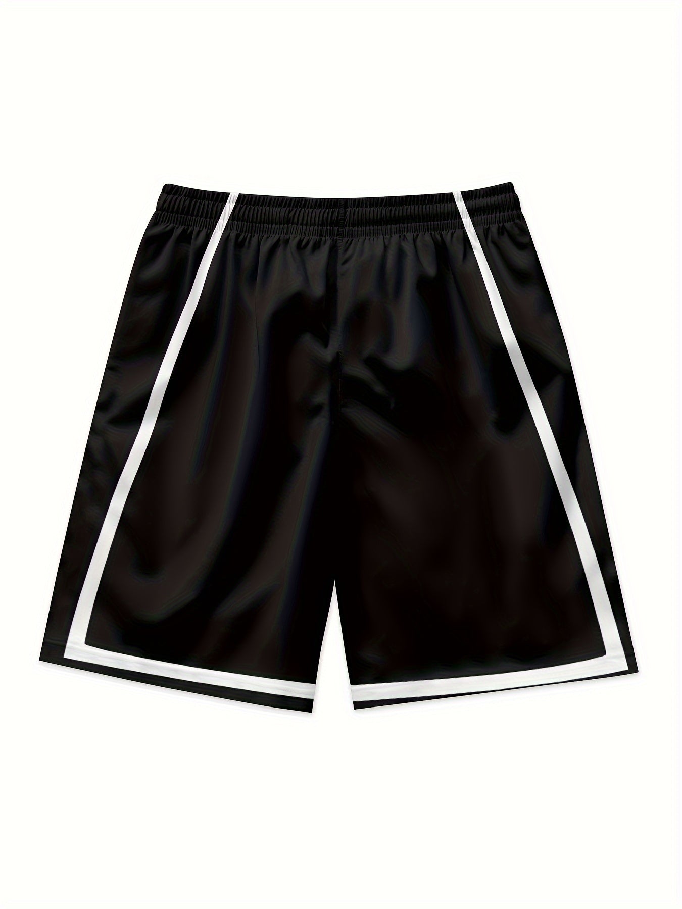 Short Homme Noir à Séchage Rapide – Polyester Respirant, Idéal Basket & Streetwear | Confort Léger & Style Urbain - L’ÂME URBAINE LIFESTYLE