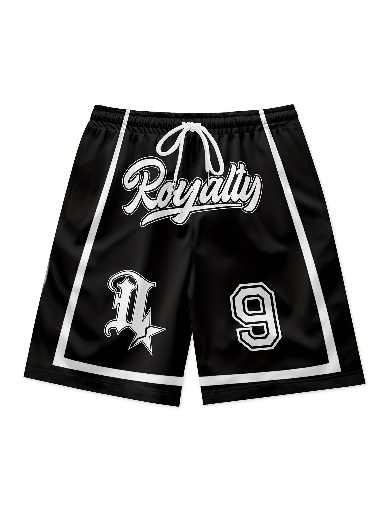 Short Homme Noir à Séchage Rapide – Polyester Respirant, Idéal Basket & Streetwear | Confort Léger & Style Urbain - L’ÂME URBAINE LIFESTYLE