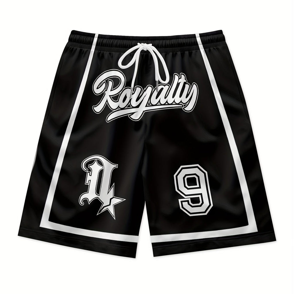 Short Homme Noir à Séchage Rapide – Polyester Respirant, Idéal Basket & Streetwear | Confort Léger & Style Urbain - L’ÂME URBAINE LIFESTYLE