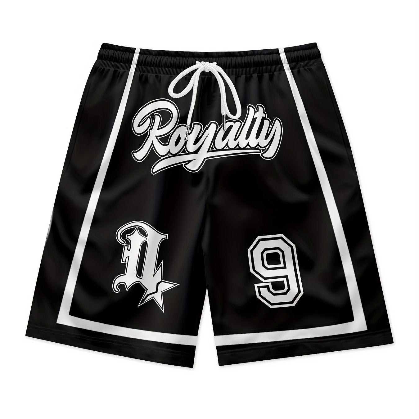 Short Homme Noir à Séchage Rapide – Polyester Respirant, Idéal Basket & Streetwear | Confort Léger & Style Urbain - L’ÂME URBAINE LIFESTYLE