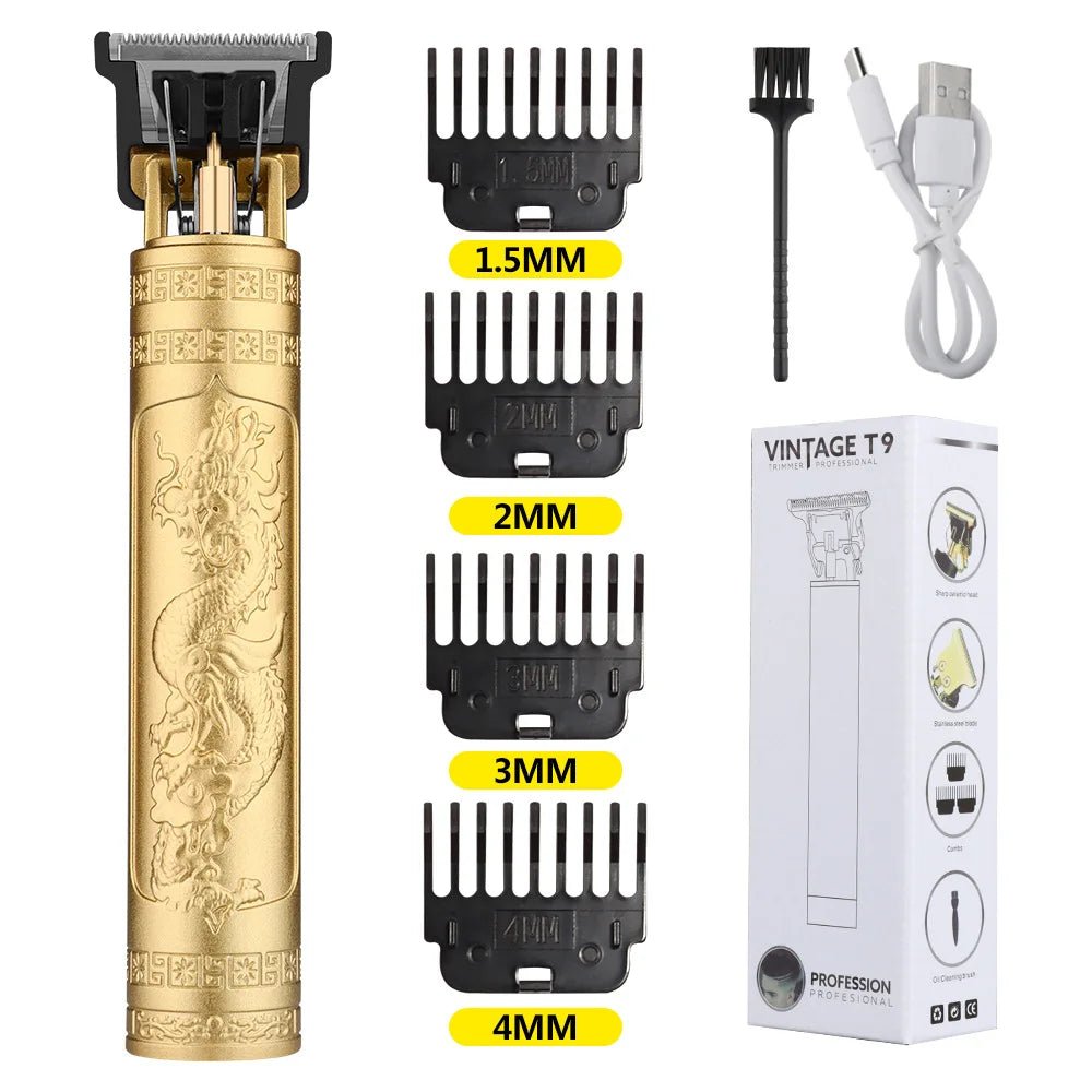 Tondeuse Professionnelle Rétro T9 – Kit de Coupe & Rasage Sans Fil - L’ÂME URBAINE LIFESTYLE